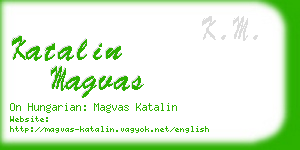 katalin magvas business card